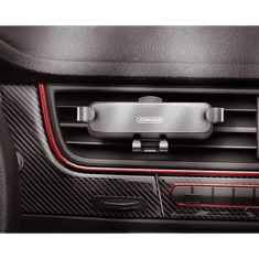 Autós tartó, Univerzális, szellőzőre rögzíthető, 4.7 - 6.5&quot; készülékig, 360°-ban forgatható, Joyroom JR-ZS211, fekete