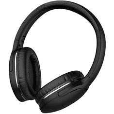 BASEUS Bluetooth sztereó fejhallgató, v5.0, mikrofon, 3.5mm, funkció gomb, hangerő szabályzó, zajszűrővel, összecsukható, teleszkópos fejpánt, Encok D02 Pro, fekete (130879)