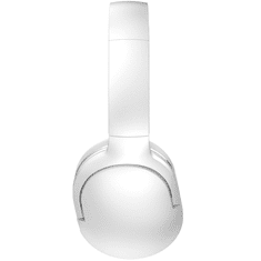 Bluetooth sztereó fejhallgató, v5.0, mikrofon, 3.5mm, funkció gomb, hangerő szabályzó, zajszűrővel, összecsukható, teleszkópos fejpánt, Baseus Encok D02 Pro, fehér