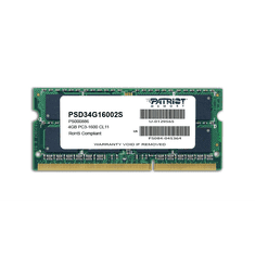 Patriot 4GB 1600MHz DDR3 Notebook RAM Signature Line CL11 (PSD34G16002S) (PSD34G16002S)