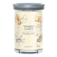 Yankee Candle Svíčka ve skleněném válci , Jemná vlna a ambra, 567 g