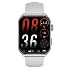 Trevi Chytré hodinky , T-FIT 400 CALL SILVER smartwatch, funkce Always-on, sledování zdravotních funkcí, IP67, BT volání