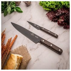 Sada nožů Lion Sabatier International, 906180 Cuisine, sada 2 nožů Phenix Titani, rukojeť dřevo wenge