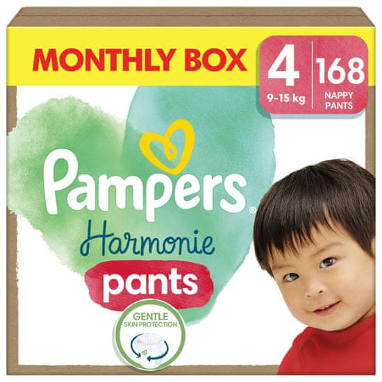 Pampers Harmonie Baby mérete. 4, 168 db, 9kg-15kg