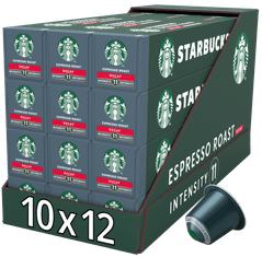 Starbucks Espresso Roast Decaf by NESPRESSO® Dark Roast Kávékapszula,12x10 kapszula egy csomagban, 57g