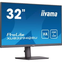 iiyama Prolite XUB3294QSU-B1 Monitor 31.5inch 2560x1440 VA 75Hz 4ms Fekete