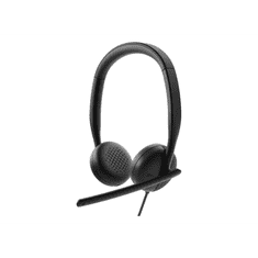 DELL WH3024 Headset Vezetékes Fejpánt Hívás/zene USB C-típus Fekete (HE324-DWW)