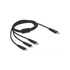 DELOCK Ladekabel 3 in 1 USB-C < Lightning/Micro USB/USB-C 1m (87149)