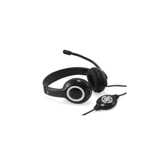 Conceptronic CCHATSTARU2B fejhallgató és headset Vezetékes Fejpánt Hívás/zene USB A típus Fekete, Vörös (CCHATSTARU2B)