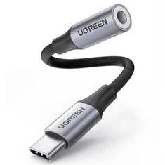 Ugreen 80154 mobiltelefon kábel Fekete, Szürke USB C 3.5mm (UG80154)