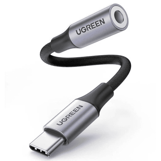 Ugreen 80154 mobiltelefon kábel Fekete, Szürke USB C 3.5mm