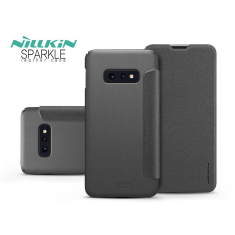 Nillkin Samsung G970U Galaxy S10e oldalra nyíló flipes tok - Sparkle - fekete (NL171879)