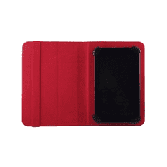 GreenGo univerzális oldalra nyíló Tablet tok 7-8" fekete-piros (117848) (gg117848)