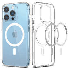 Spigen Ultra Hybrid MagSafe kompatibilis Apple iPhone 13 Pro tok átlátszó-fehér (ACS03267) (ACS03267)