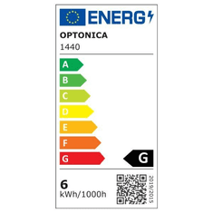Optonica LED R50 fényforrás E14 6W meleg fehér (SP6-A8 / 1440) (o1440)