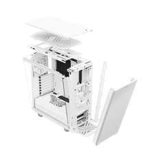 Fractal Design Define 7 Compact White TG Clear Tint táp nélküli ablakos ház fehér (FD-C-DEF7C-04) (FD-C-DEF7C-04)