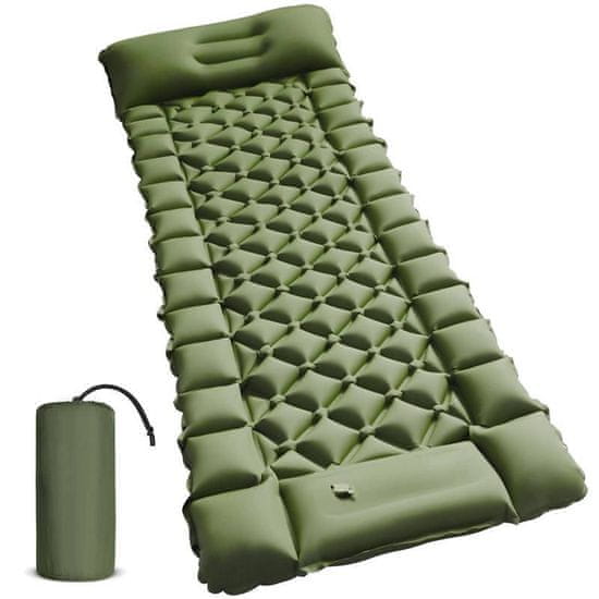 VIVVA® Kemping matrac, zöld felfújható matrac 197x57x7cm- es méretben, a legjobb matrac, olcsó matrac kempingezéshez | BUBIMAT
