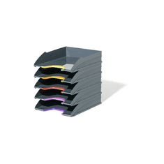 Durable Briefablagen Varicolor 5 Fächer anthrazit/farbig (770557)