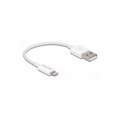 DELOCK USB Daten-/Ladekabel iPhone/iPad/iPod 15cm weiß (83001)