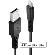 Lindy USB Typ A an Lightning Ladekabel verstärkt 0,5m (31290)