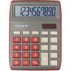 Genie Tischrechner 840DR dunkelrot 10-stellig (12640)