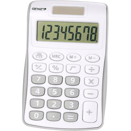 Genie Taschenrechner 120 S 8-stellig silber-grau (12494)