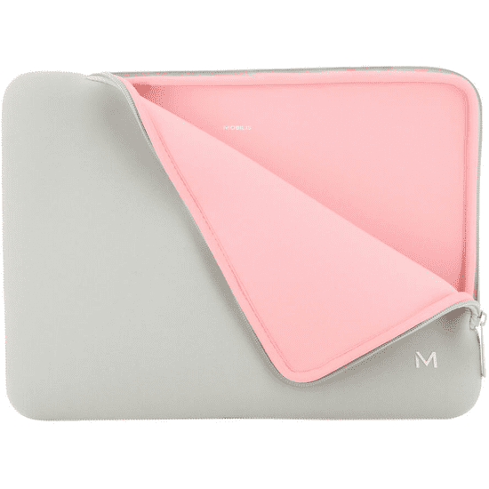 Mobilis Skin Sleeve 14-16" - Grey and pink (049006)