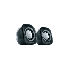 Schwaiger PC-Lautsprecher Stereo 3,5mm Klinke/USB schwarz (LS1000013)