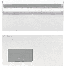 Herlitz Briefumschlag DL selbstklebend m.Fenster 100er Pack (764746)