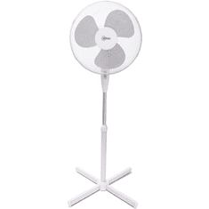 Alfda Stand-Ventilator,40cm,3 Geschw.,3 Blätter weiß/grau (ASV40WG)