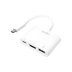 LogiLink Adapter USB3.2 Gen1 Typ-C > HDMI+USB-A+USB-C 60W PD (UA0258)