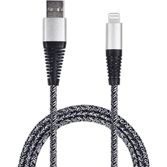 GO! USB Lade-/Datenkabel Lightning 1m Nylon sil PET-Verp. (795952)