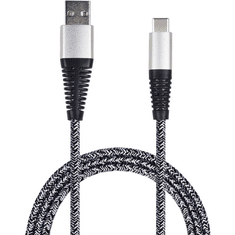 GO! USB Lade-/Datenkabel USB Type-C 3.1 Nylon 1m silber (795953)