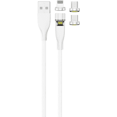 GO! USB 3in1 Magnetic Kabel drehb.Micro-USB,Lightn.,USB-C 1m (797317)