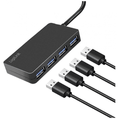 LogiLink 4 portos USB 3.2 Gen1 Hub fekete (UA0396) (UA0396)
