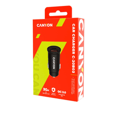 Canyon CNS-CCA20B03 autós töltő fekete (CNS-CCA20B03)