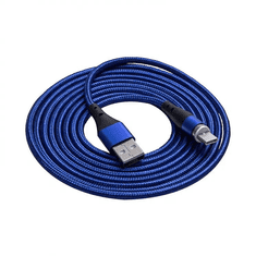 Akyga USB-A - USB type C mágneses kábel 2m kék-fekete (AK-USB-43) (AK-USB-43)