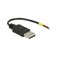DELOCK USB Kabel A -> 2x offene Kabelenden Strom 0.10 (85250)