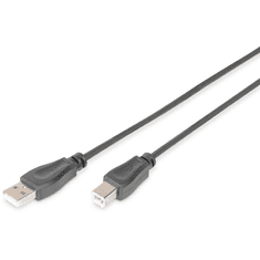 Digitus DIGITUS USB 2.0 Anschlusskabel, 0,5m, schwarz