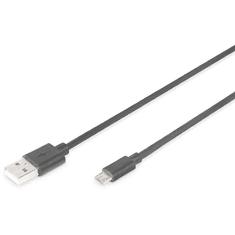 Digitus USB 2.0 Anschlusskabel, 1m, schwarz (AK-300110-010-S)