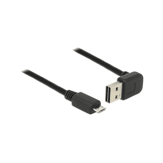 DELOCK USB Kabel A -> Micro-B St/St 1.00m 90°sw Easy USB (83535)