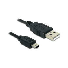 DELOCK USB Kabel A -> Mini-B St/St 3.00m sw (82311)