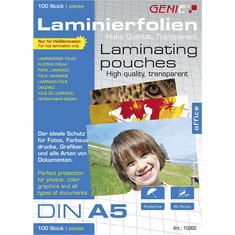 Genie Laminiertaschen 100 A5 - Folien (10262)