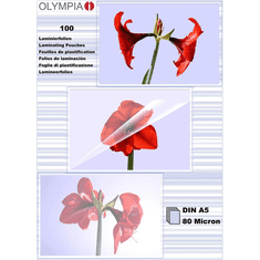 Olympia Laminierfolien DIN A5, 100 Stück 80 mic (9167)