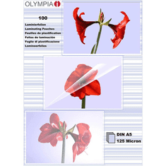 Olympia Laminierfolien DIN A5, 100 Stück 125 mic (9177)