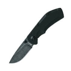 Fox Knives FOX kések FE-023 EDGE POP SMOKE zsebkés 6,8 cm, Stonewash, fekete, G10