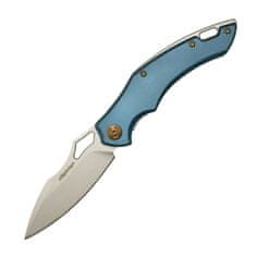 Fox Knives FOX kések FE-030 EDGE SPARROW BLUE zsebkés 8 cm, kék, alumínium