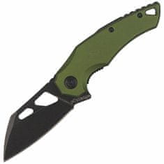 Fox Knives FOX kések FE-026 AOD EDGE ATRAX zsebkés 8 cm, Stonewash, zöld, alumínium