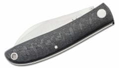 Fox Knives FOX kések FX-273 CF Livri zsebkés 7 cm, szénszálas, bőr tok
