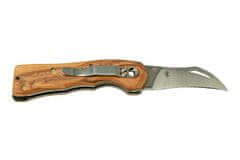 Fox Knives FOX kések FX-409 OL SPORA GOMBAKÉS zsebes gombás kés 6,5 cm, olívafa